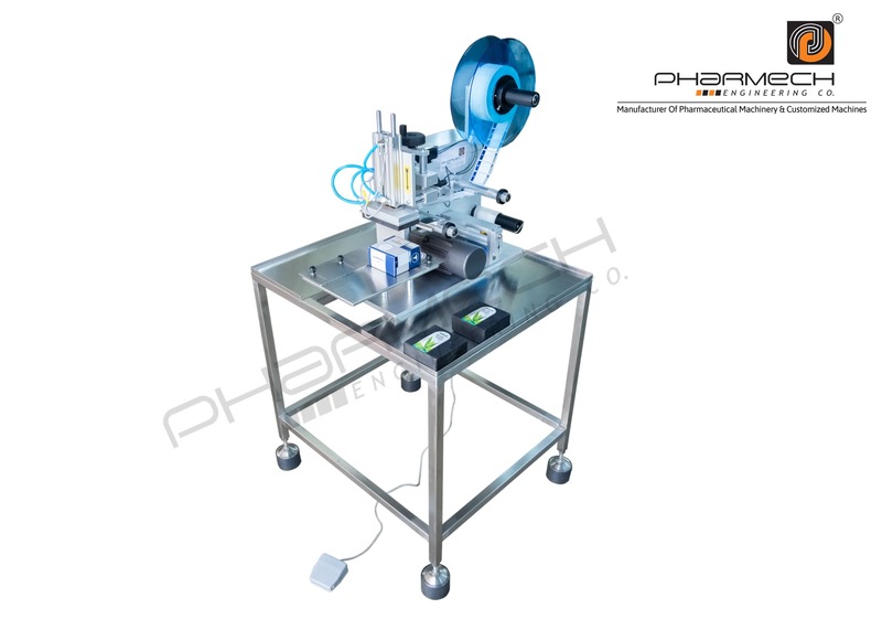 Semi Auto Top Labelling Machine1